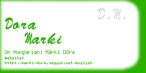 dora marki business card